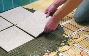 Устройство тёплого пола с водоциркуляционным подогревом