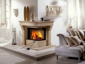 Отопление дома при помощи камина