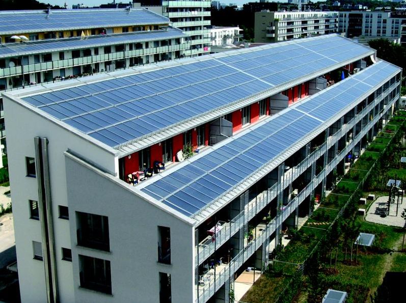 Солнечный коллектор для многоэтажки