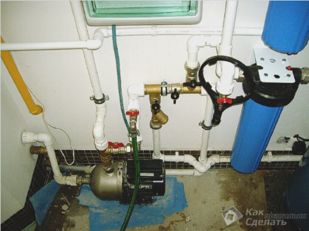 Водопровод из скважины в дом