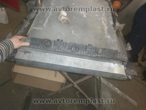 Замена пластикового бачка радиатора на алюминиевый